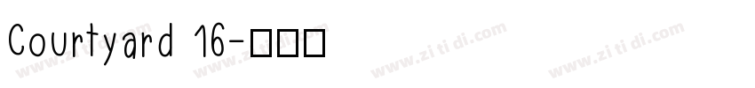 Courtyard 16字体转换